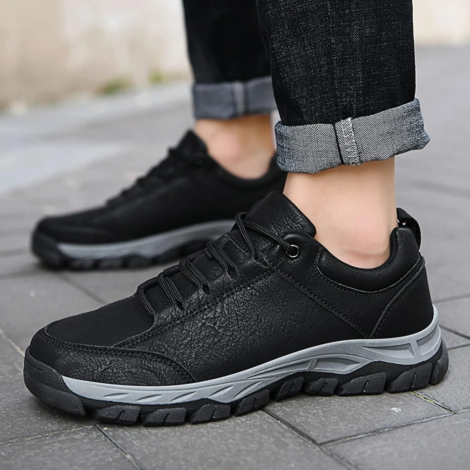 Men Slip on Walking Shoes Comfortable Memory Foam Breathable Fashion Sneakers Non Slip Arch Support Cushioning Training Gym Shoes Wide Width