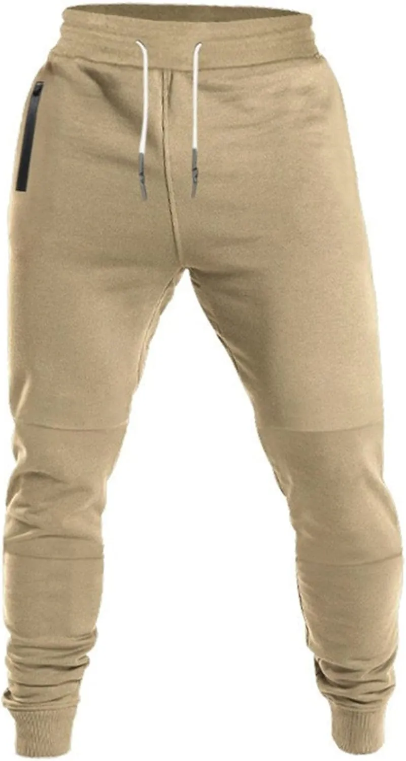 Men's Casual Solid Drawstring Workout Pants Breathable Baggy Outdoor Trousers Comfort Stretch Summer Sweatpants