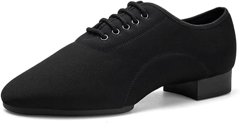 Men's Latin Dance Shoes, 2" Heel Ballroom Tango Waltz Practice Shoes Split Sole Dancing Shoes for Male
