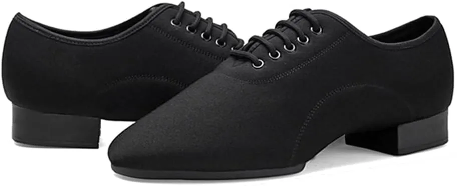 Men's Latin Dance Shoes, 2" Heel Ballroom Tango Waltz Practice Shoes Split Sole Dancing Shoes for Male