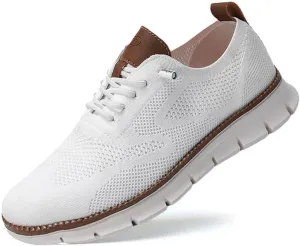 Mens Shoes Roomy Toe Box, Ergonomic Insole, Bounce & Cushion, Featuring Breathable Knitted Fabric, Orthopedic Toe Box, Featherlight