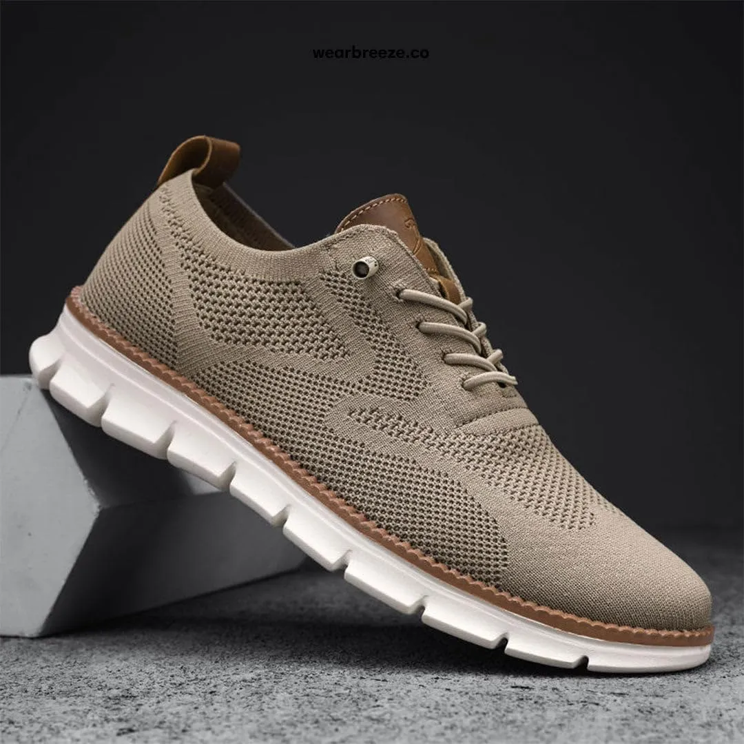Mens Shoes Roomy Toe Box, Ergonomic Insole, Bounce & Cushion, Featuring Breathable Knitted Fabric, Orthopedic Toe Box, Featherlight