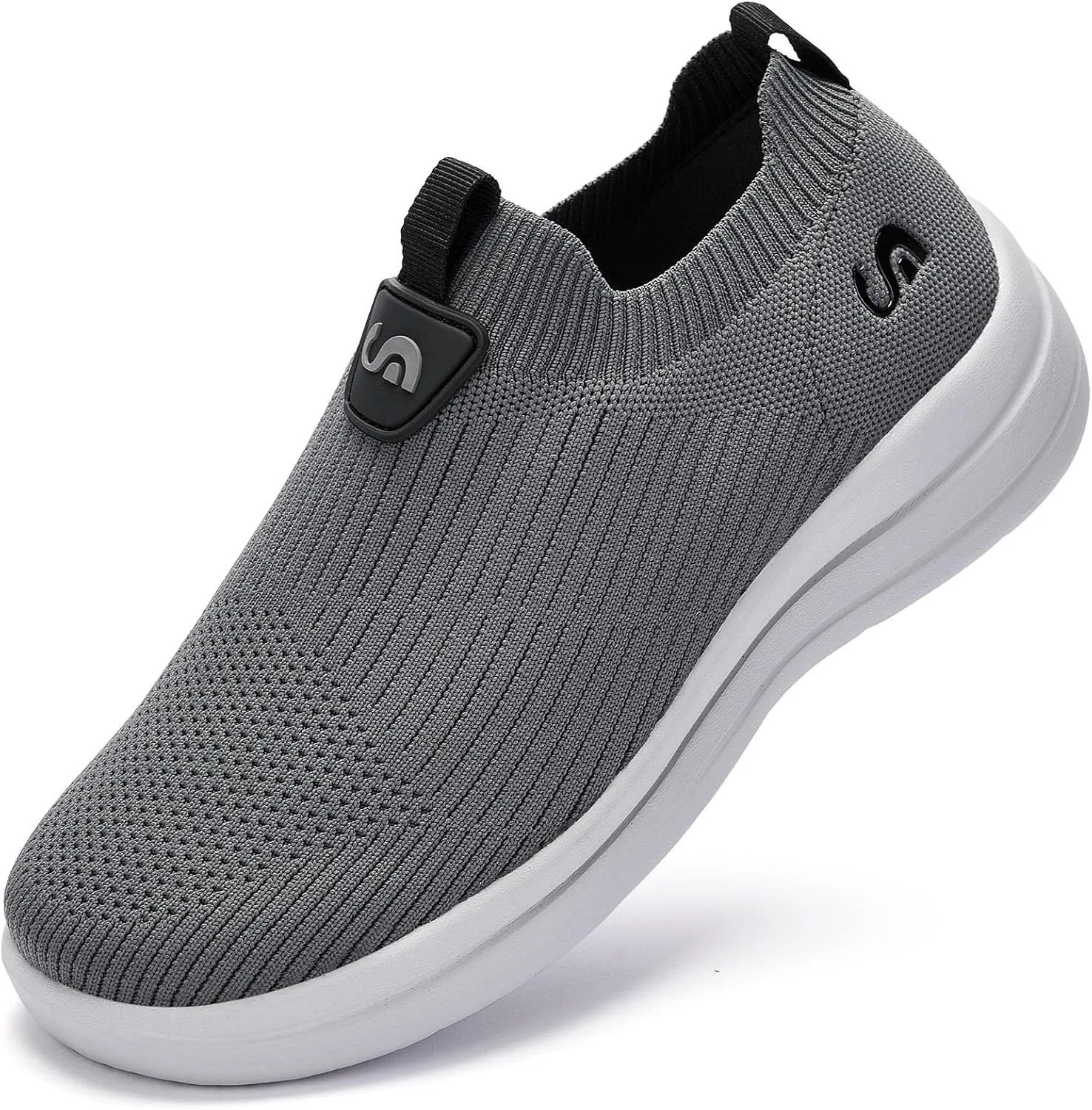 Men's Slip On Sneakers Walking Shoes Wide Casual Soft Breathable Slip in Sock SneakersNon-Slip Rubber Sole, Workout,Athletic