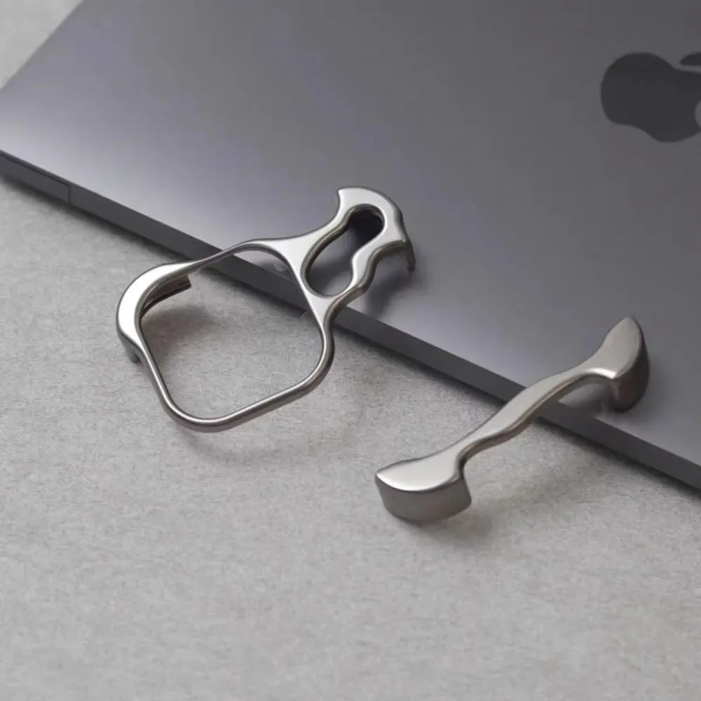 Metal Frameless Titanium Alloy Phone Case for iPhone 15 14 13 12 Pro Max Plus Shaped Lens Protective Film Antidrop Protective,Silver,for iPhone 14 Pro
