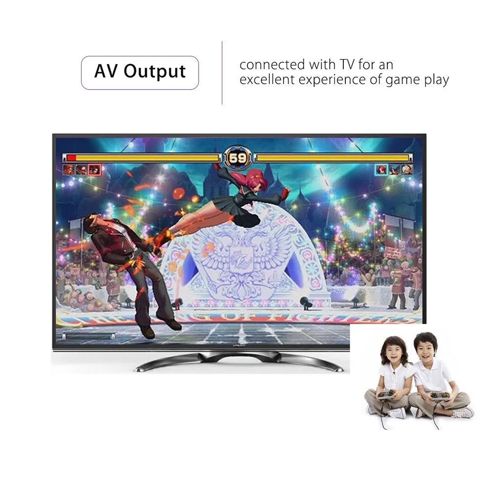 Mini Game Console with 500 Built-in Childhood Classic Games w/ Dual Controllers
