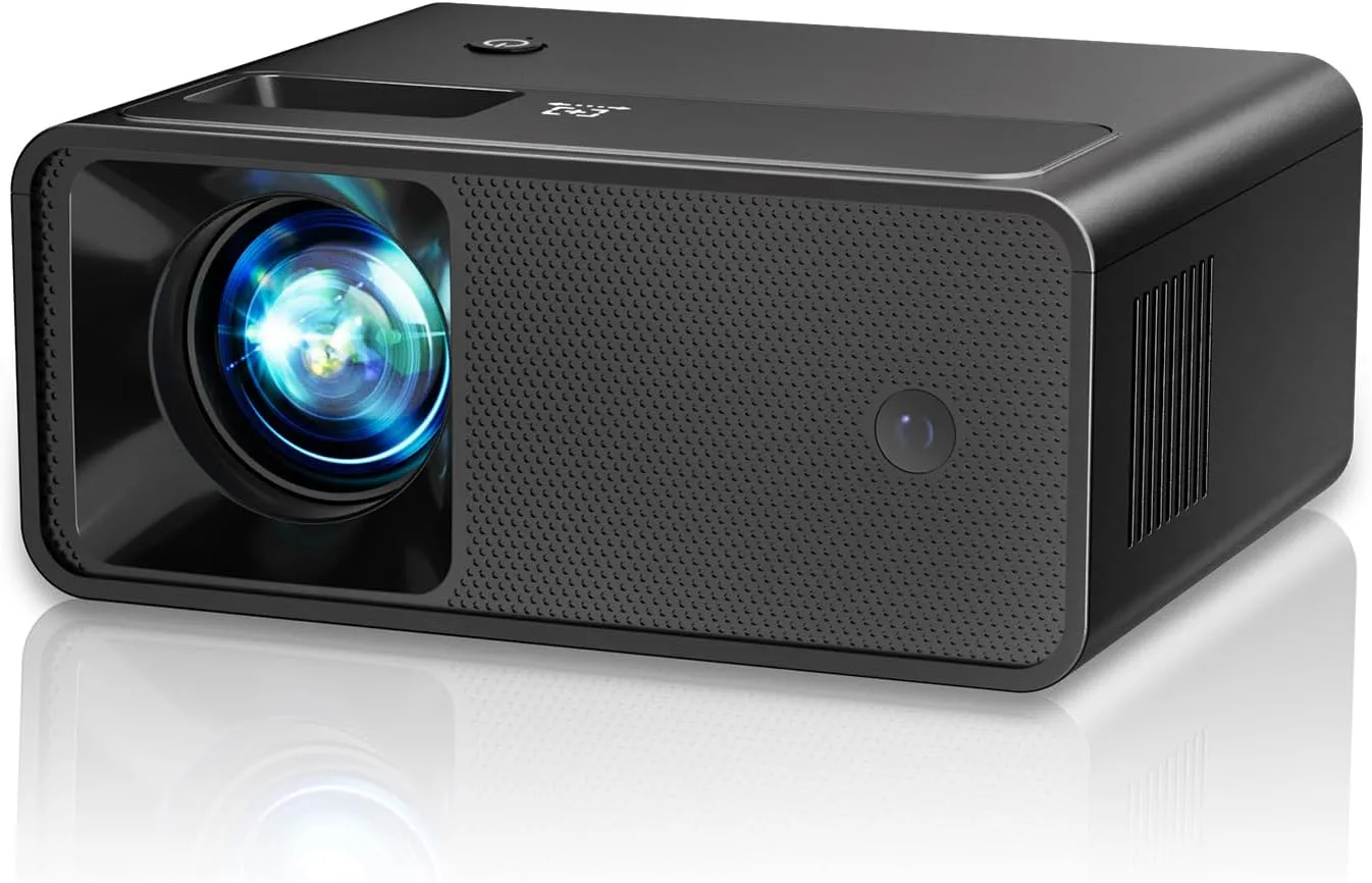 Mini Projector for iPhone, ELEPHAS 2025 Updated Portable Phone Projector, 1080P Supported Small Movie Projector, Compatible with Android/iOS, TV Stick, Laptop, HDMI/USB Interface