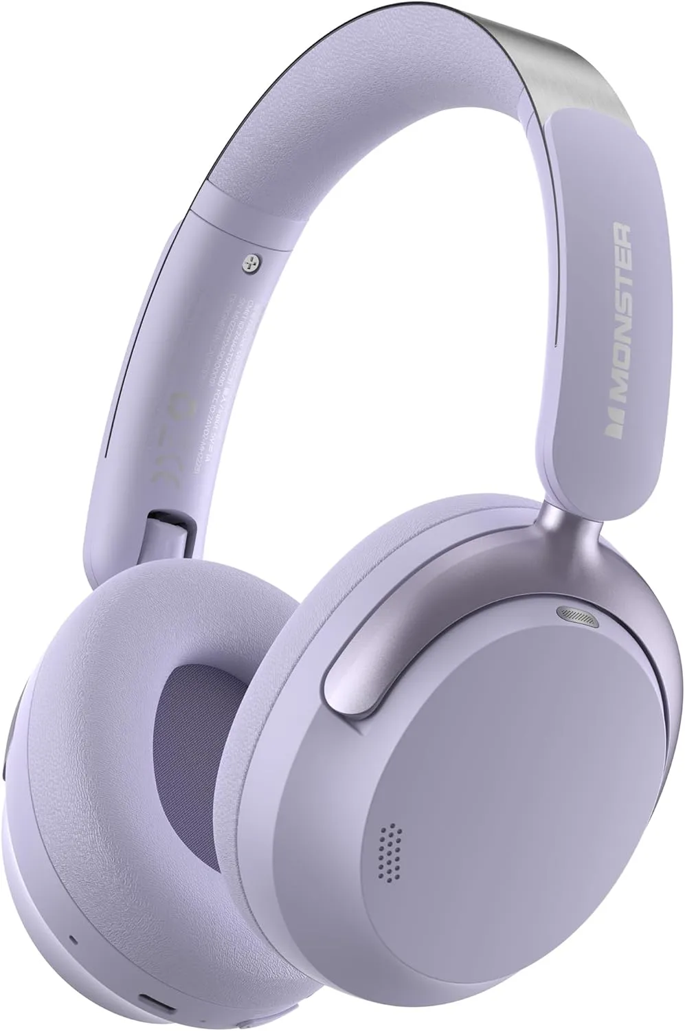 Monster Persona 3rd ANC Active Noise Canceling Headphones, Wireless Bluetooth 5.4 Over-Ear Headphones with 6 Mics, 70H Playtime and 3 EQ Modes, Deep Bass, Foldable Comfort Design for Travel, Purple