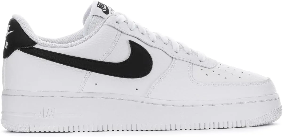 NIKE Men's Basketball Shoe, White Black, 7 AU