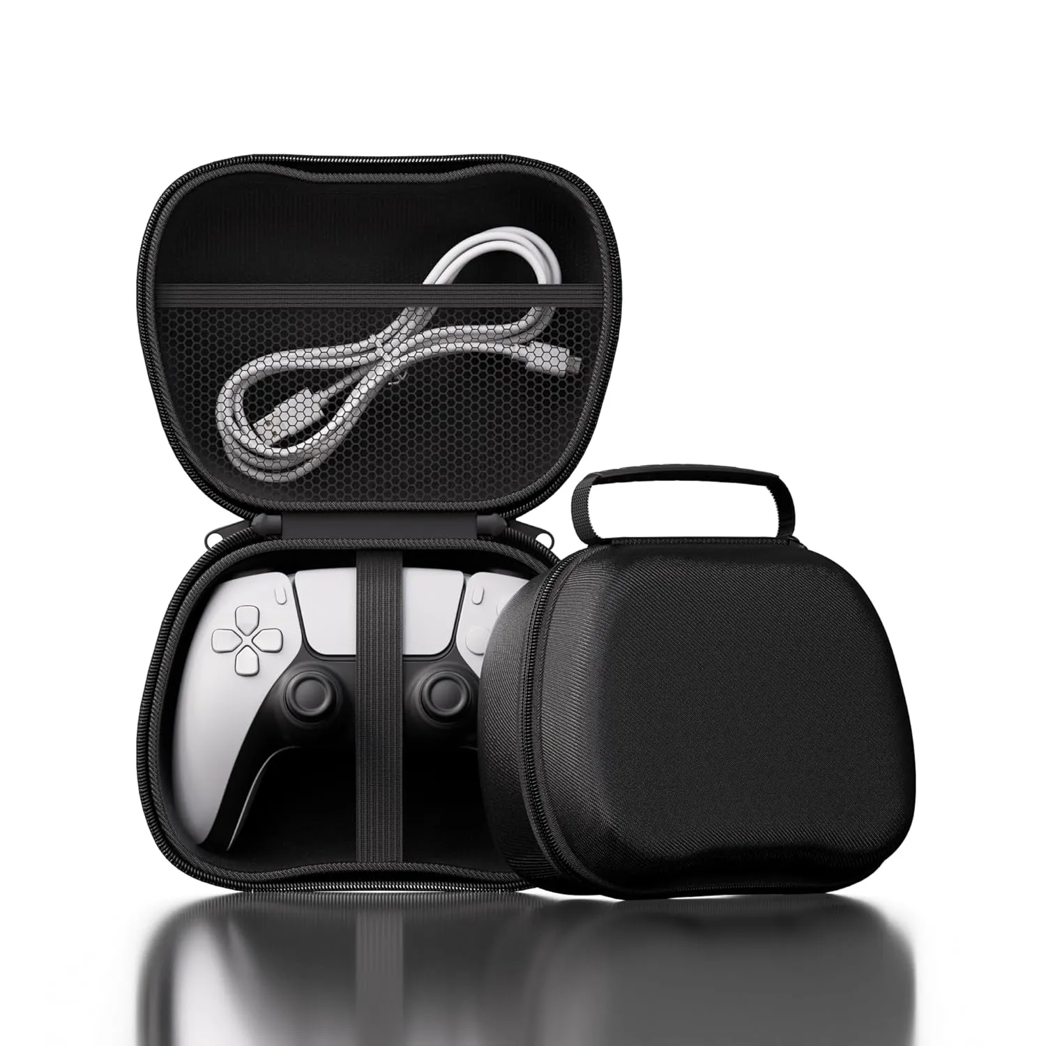 NQQNQQ 1PACK Universal Game Controller Protective Case - Travel Storage Compatible with Xbox One, Xbox Series X/S, PS4, PS5, and Nintendo Switch Controllers - sturdy Carrying Case AA-B (Black)