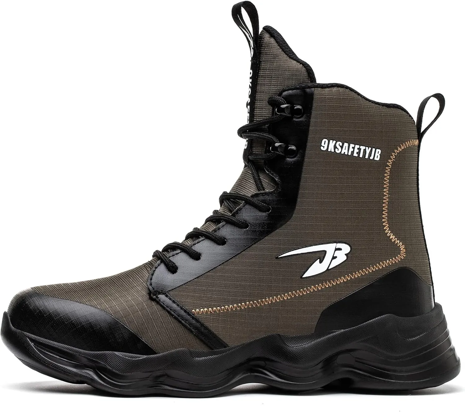 ORISTACO Steel Toe Tennis Boots Breathable Lightweight Athletic Work Safety Footwear