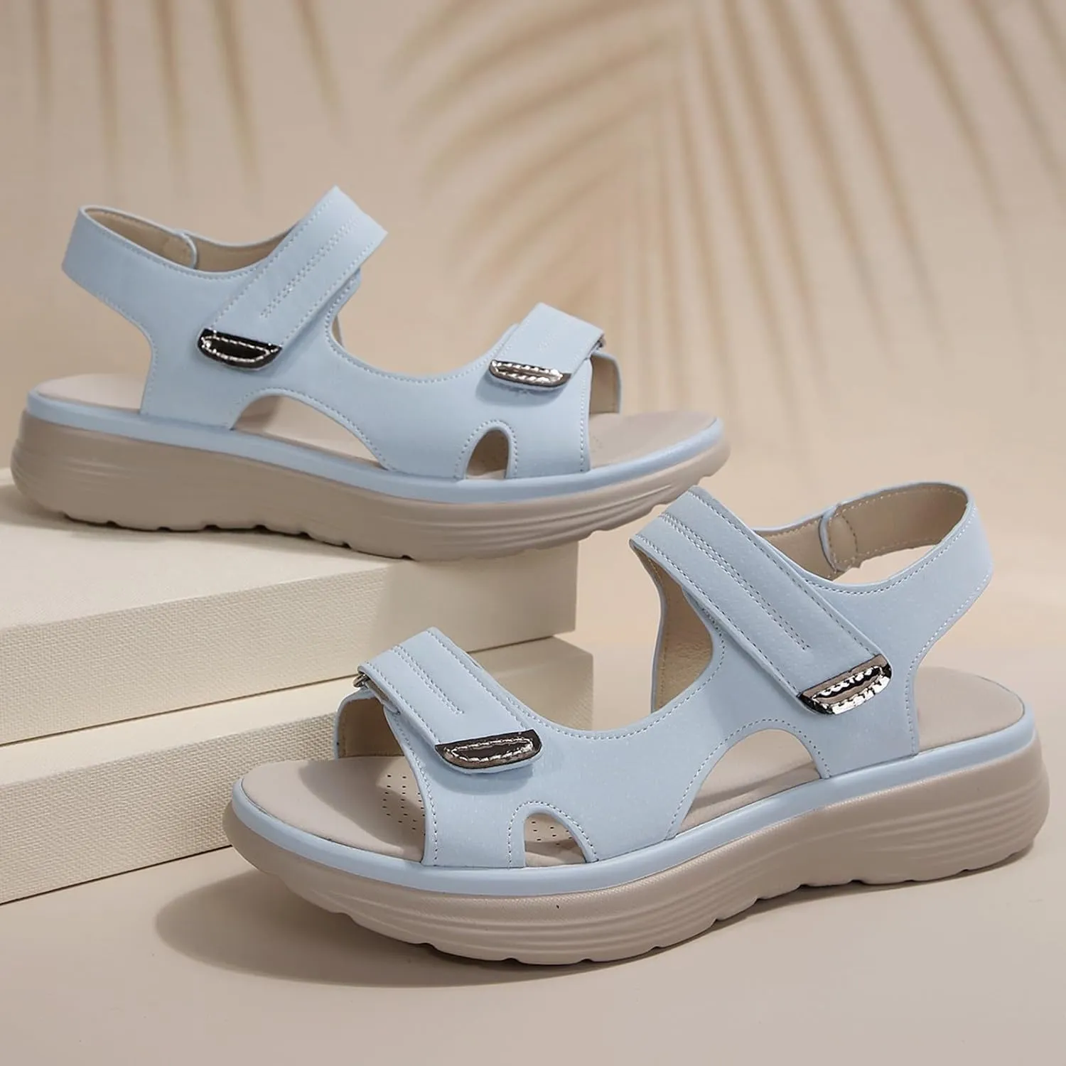 Orthopedic Sandals for Women With Soft Cushion Foam Comfortable Walking Shoes Arch Support Wide Fit Recovery Sandal