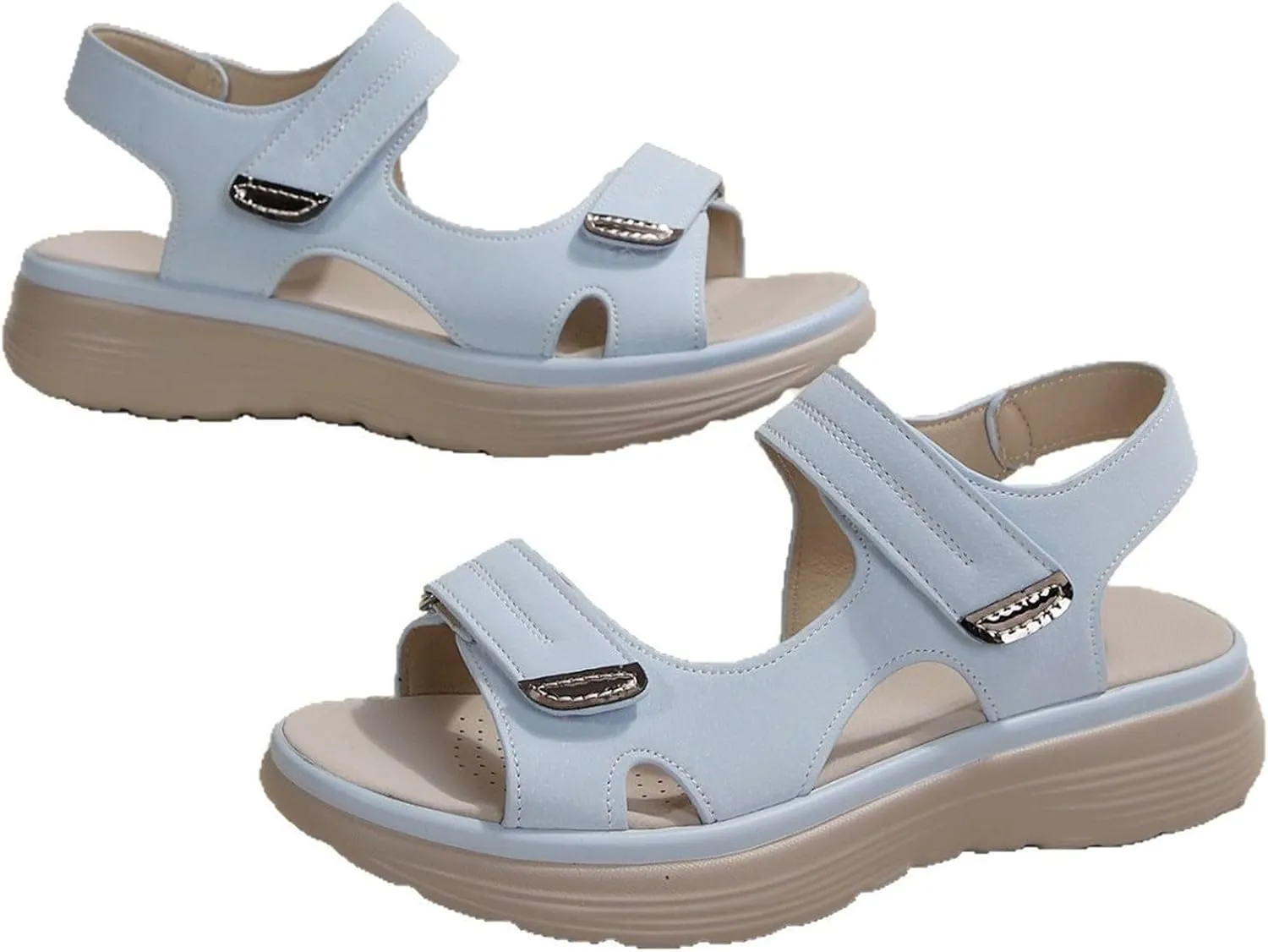 Orthopedic Sandals for Women With Soft Cushion Foam Comfortable Walking Shoes Arch Support Wide Fit Recovery Sandal
