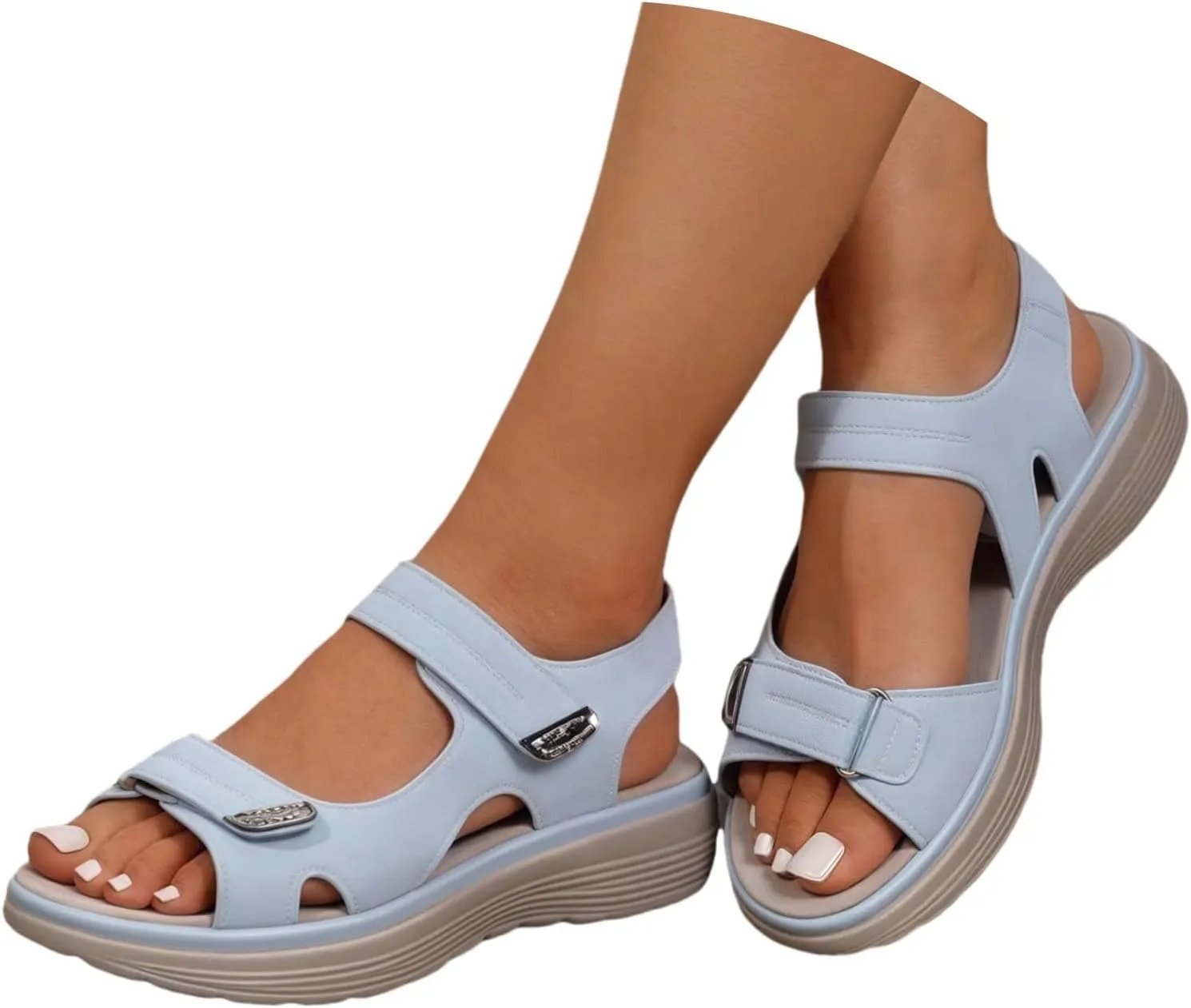 Orthopedic Sandals for Women With Soft Cushion Foam Comfortable Walking Shoes Arch Support Wide Fit Recovery Sandal