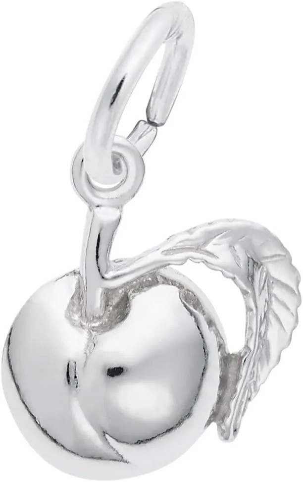 Peach Charm, Charms for Bracelets and Necklaces