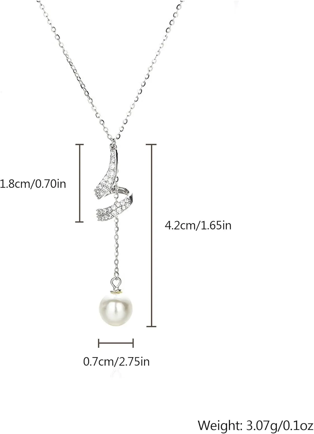 Pearl Necklaces for Women 925 Sterling Silver Single Drop Pearl Pendant Necklace 14K Gold Plated Hollow Conch Shape CZ Choker Chain Necklace Graduation Jewelry Birthday Summer Ocean Gifts