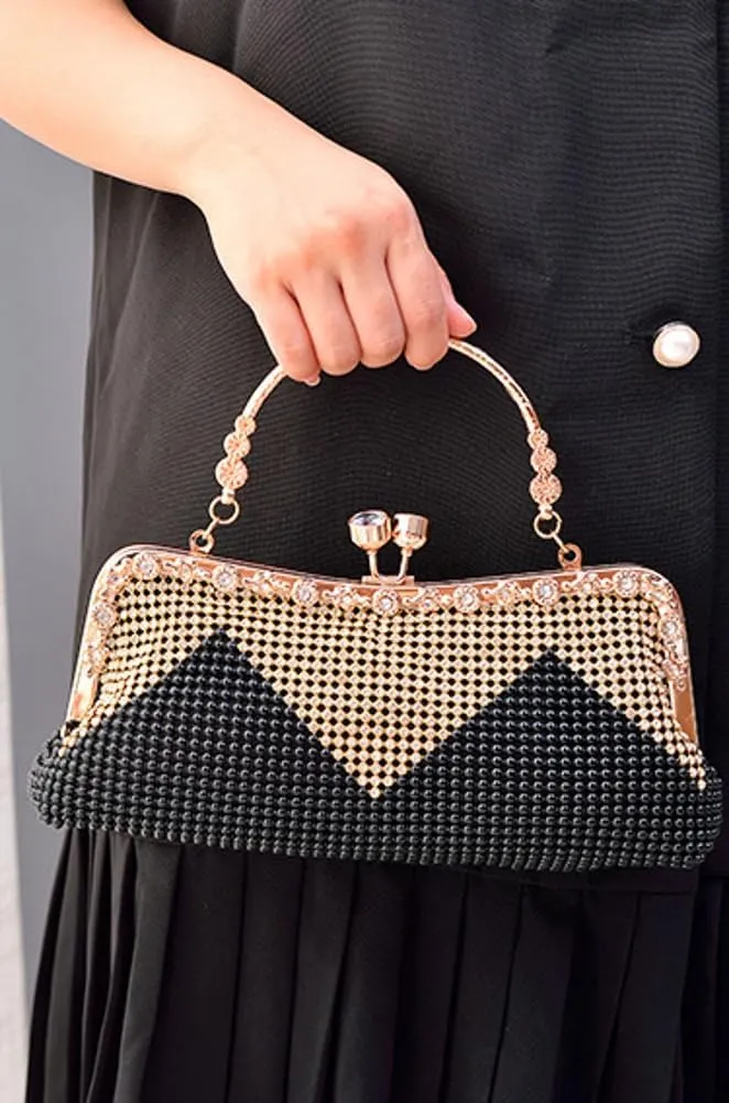 Pocadri Womens Evening Bag Handbags Rhinestone Crystal Shoulder Crossbody Purse Formal Party Bridal Clutch with Chain