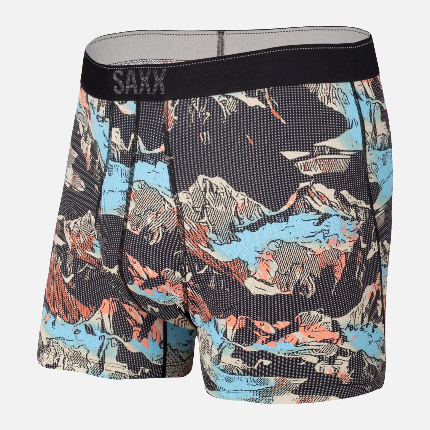 Quest Boxer Brief Fly (Black Mountainscape)