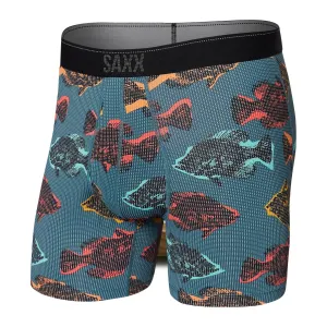 Quest Boxer Brief Fly (Shadow Fish - Storm Blue)