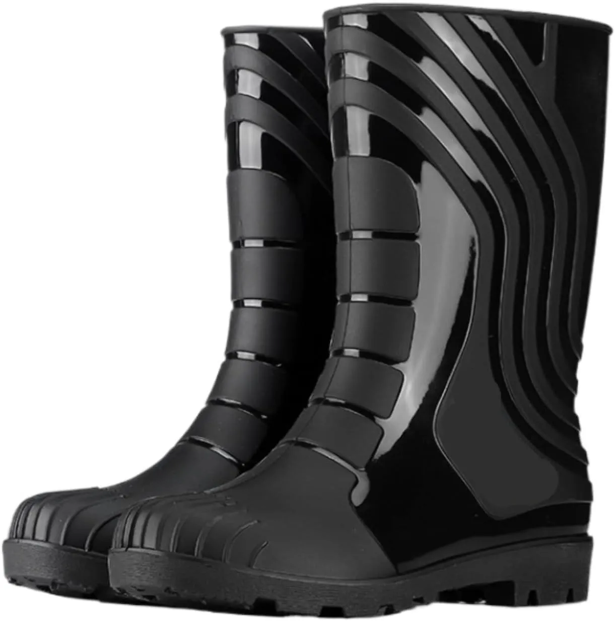 Rain Boots Footwear Men's Outdoor All Match Rain Boots Mid Tube Non Slip Waterproof Rubber Shoes Outdoor Work Boots