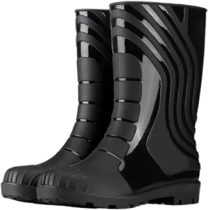 Rain Boots Footwear Men's Outdoor All Match Rain Boots Mid Tube Non Slip Waterproof Rubber Shoes Outdoor Work Boots