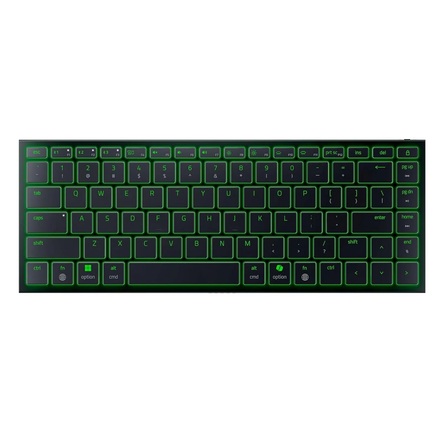 Razer Joro Portable Wireless Gaming Keyboard: Thin, Light, Compact - Chroma RGB - Low Profile Switches - Bluetooth - Long Battery Life - Snap Tap - For PC & Mac Laptops, Steam Deck, Smartphone, Tablet