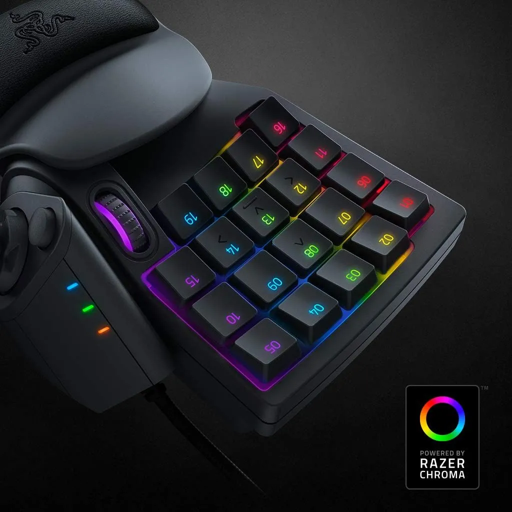 Razer Tartarus V2 Gaming Keypad: Mecha Membrane Key Switches - One Handed Keyboard - 32 Programmable Keys - Customizable Chroma RGB Lighting - Programmable Macros Snap Tap - Black