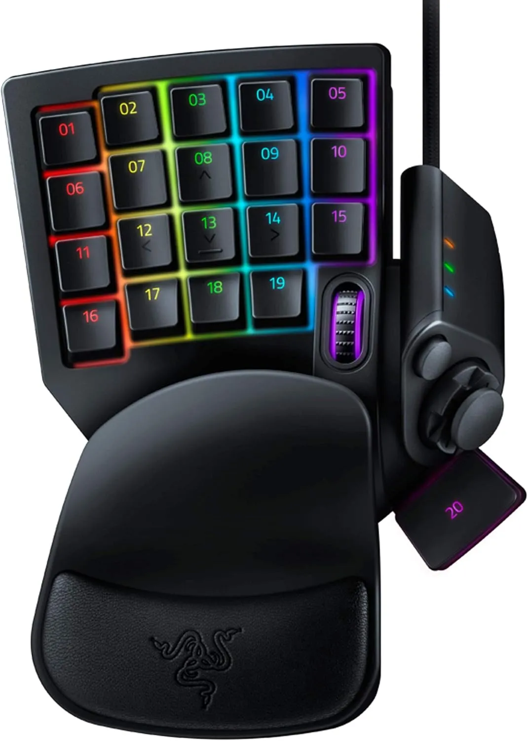 Razer Tartarus V2 Gaming Keypad: Mecha Membrane Key Switches - One Handed Keyboard - 32 Programmable Keys - Customizable Chroma RGB Lighting - Programmable Macros Snap Tap - Black