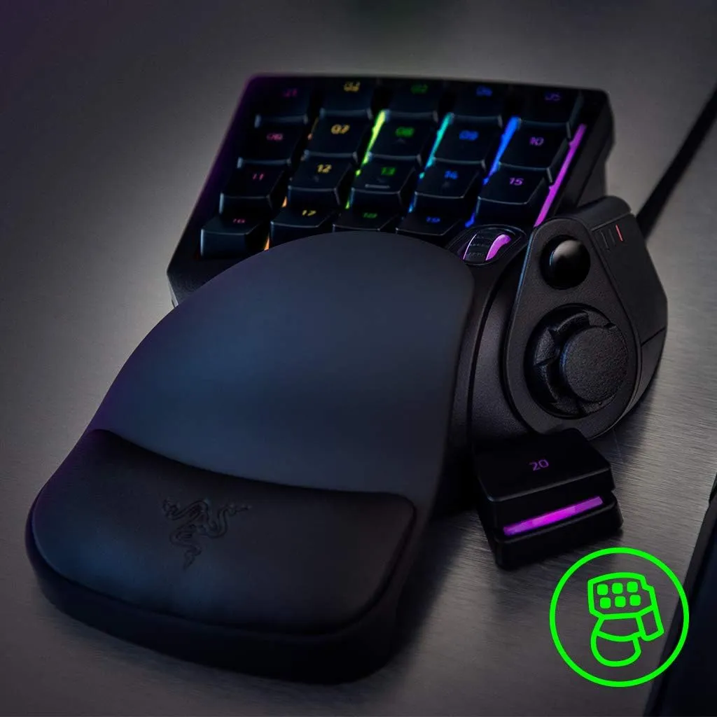Razer Tartarus V2 Gaming Keypad: Mecha Membrane Key Switches - One Handed Keyboard - 32 Programmable Keys - Customizable Chroma RGB Lighting - Programmable Macros Snap Tap - Black