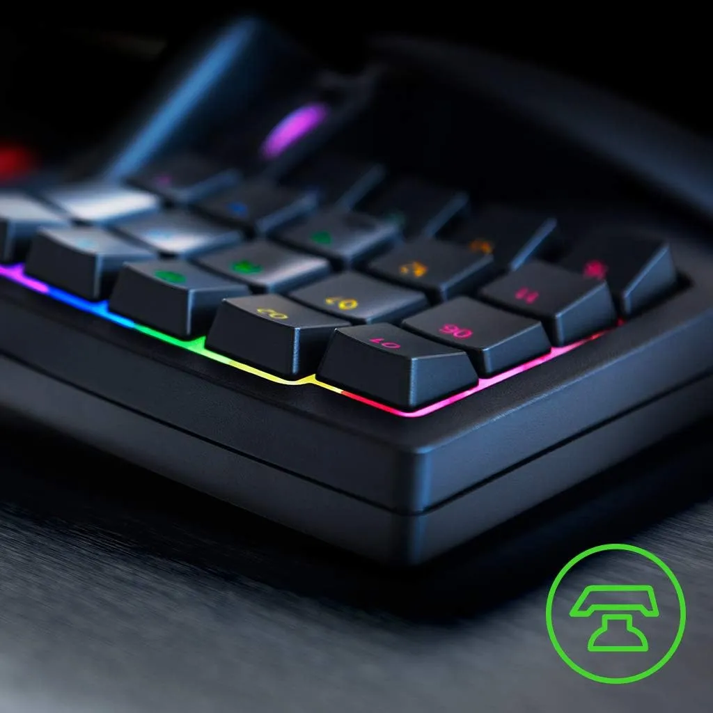 Razer Tartarus V2 Gaming Keypad: Mecha Membrane Key Switches - One Handed Keyboard - 32 Programmable Keys - Customizable Chroma RGB Lighting - Programmable Macros Snap Tap - Black