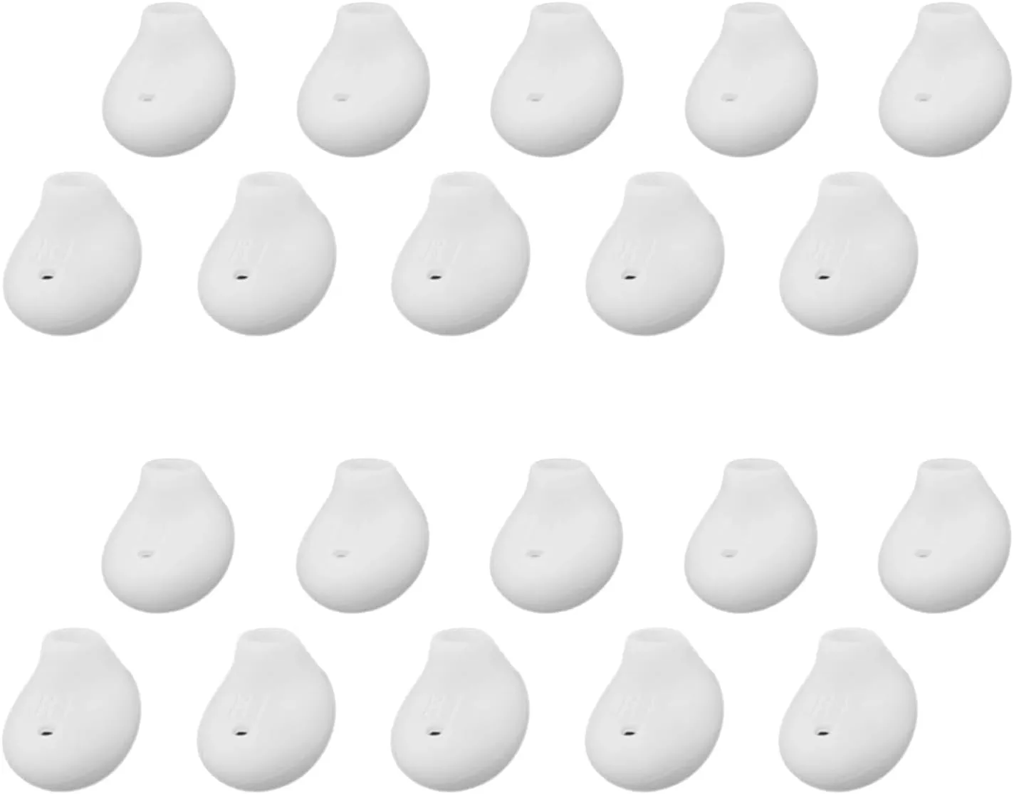 Replacement Silicone Earbud Tips Compatible with Samsung Galaxy S6/S7/Note5/Note7, Soft in-Ear Eartips Covers for Headphones, Travel and Daily Use, 10 Pairs (White)