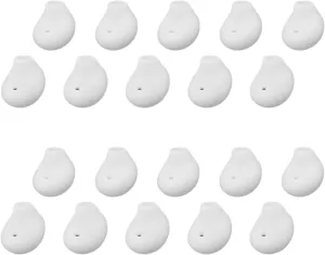Replacement Silicone Earbud Tips Compatible with Samsung Galaxy S6/S7/Note5/Note7, Soft in-Ear Eartips Covers for Headphones, Travel and Daily Use, 10 Pairs (White)