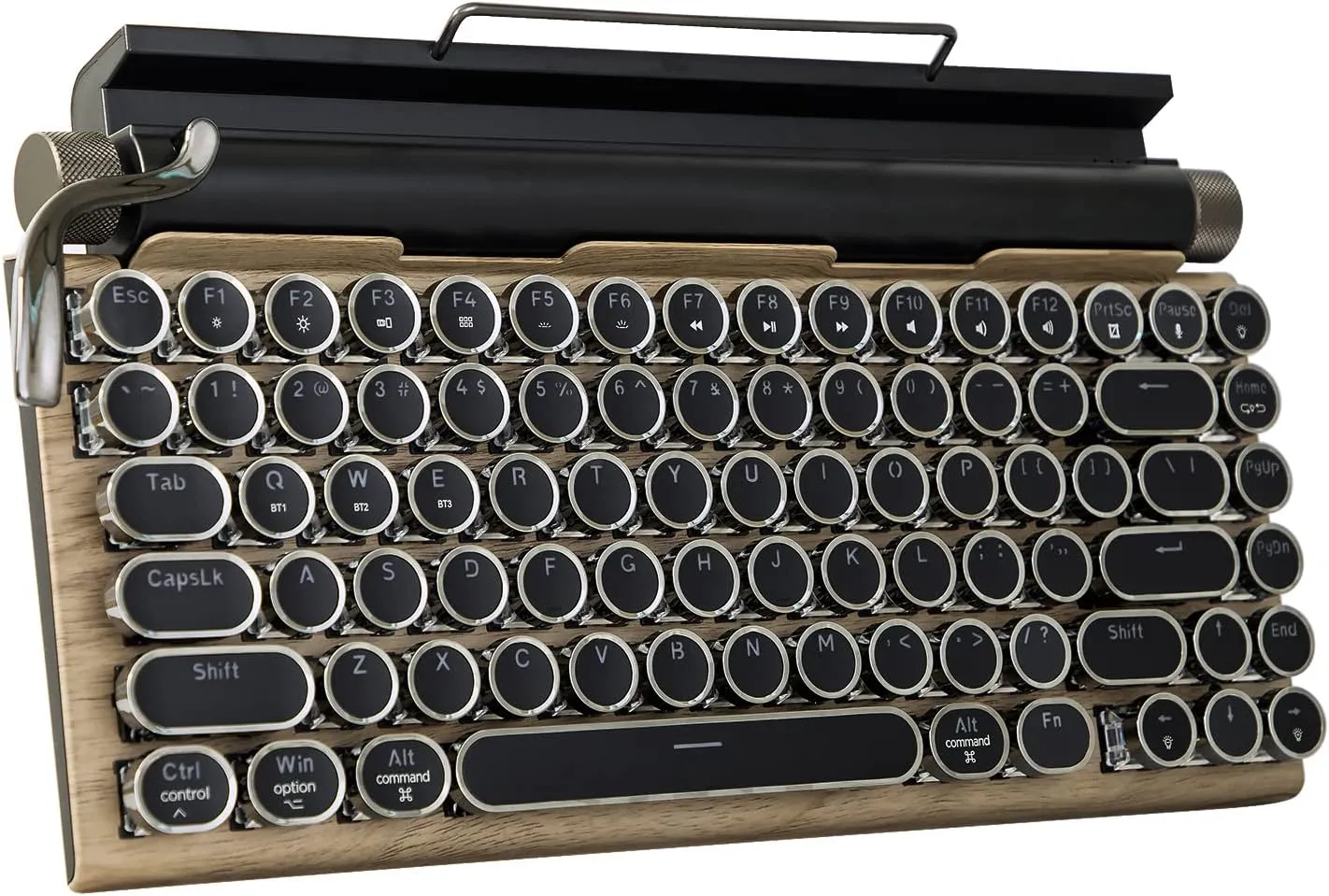 Retro Typewriter Mechanical Keyboard with RGB Lighting