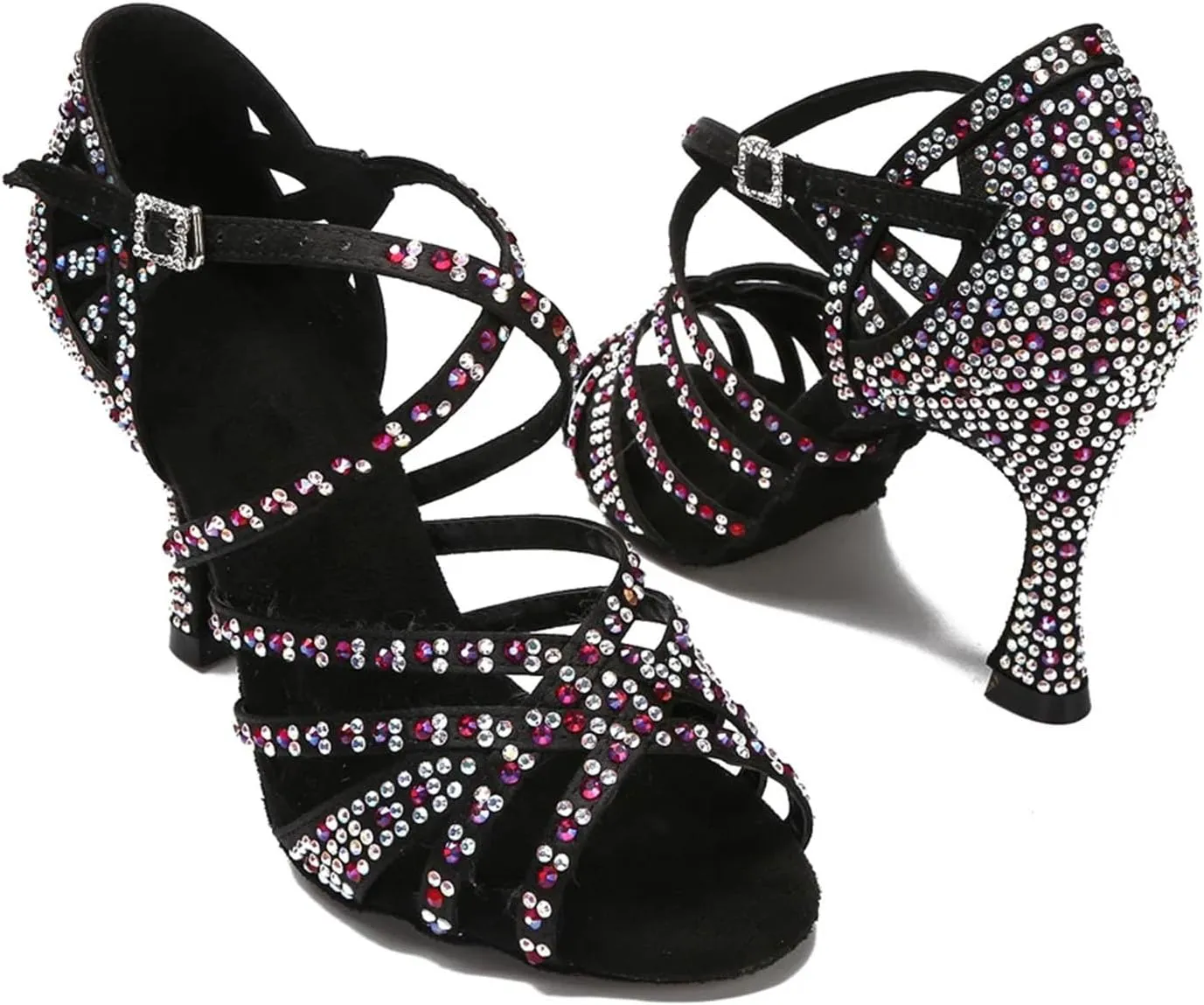 Rhinestone Dance Sneakers - Rumba/Samba Ballroom Shoes for Wedding (9CM/3.54")