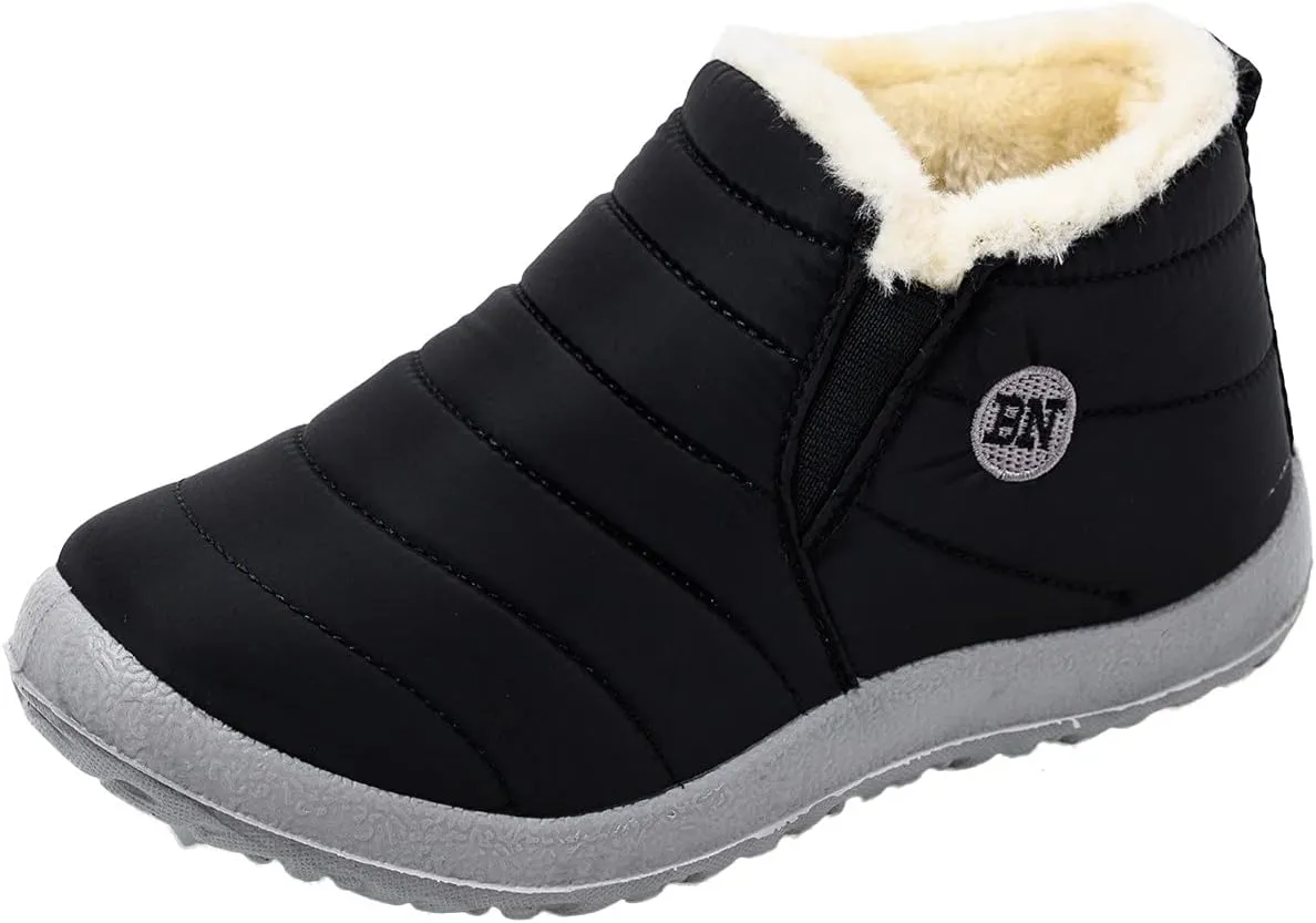 SBGMoSJ Waterproof Winter Boots Women Orthotic Womens Winter Boots Wide Ankle Womens Winter Booties with Fur Womens Waterproof Ankle Boots for Walking Boots for Women Winter