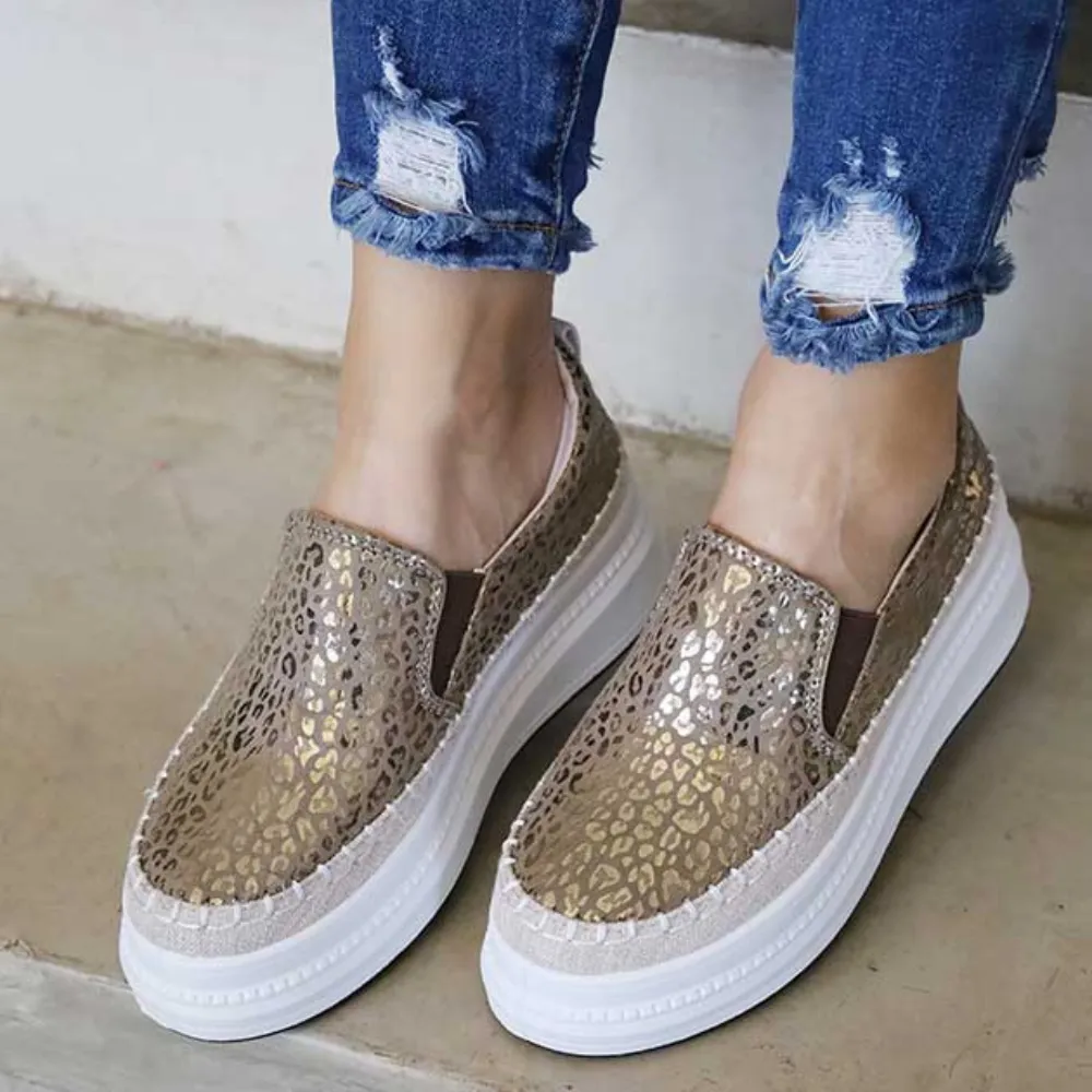 Senhora 13 - Taupe Platform Sneaker