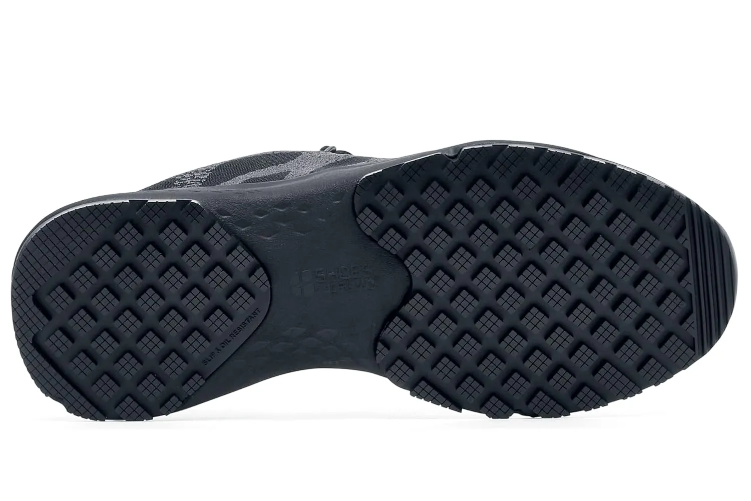 Shoes for Crews Heather II, Women's Nano Composite Toe (NCT) Work Shoes, Slip Resistant, Water Resistant, Black, Size 7 Wide