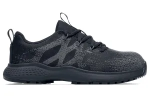 Shoes for Crews Heather II, Women's Nano Composite Toe (NCT) Work Shoes, Slip Resistant, Water Resistant, Black, Size 7 Wide