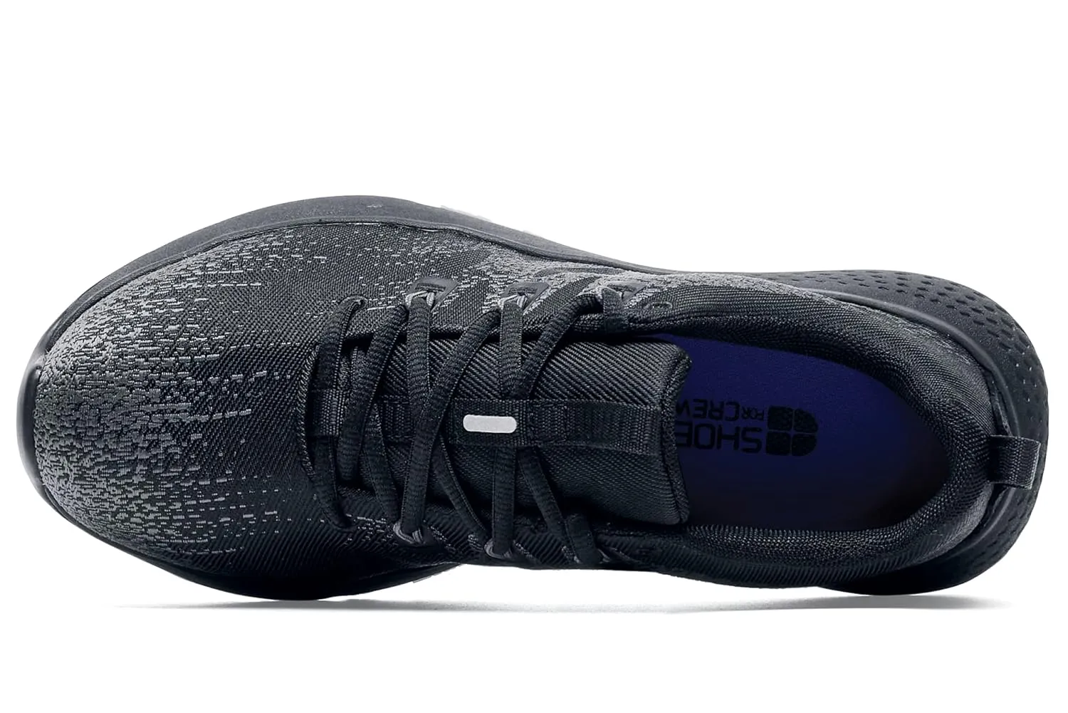 Shoes for Crews Heather II, Women's Nano Composite Toe (NCT) Work Shoes, Slip Resistant, Water Resistant, Black, Size 7 Wide