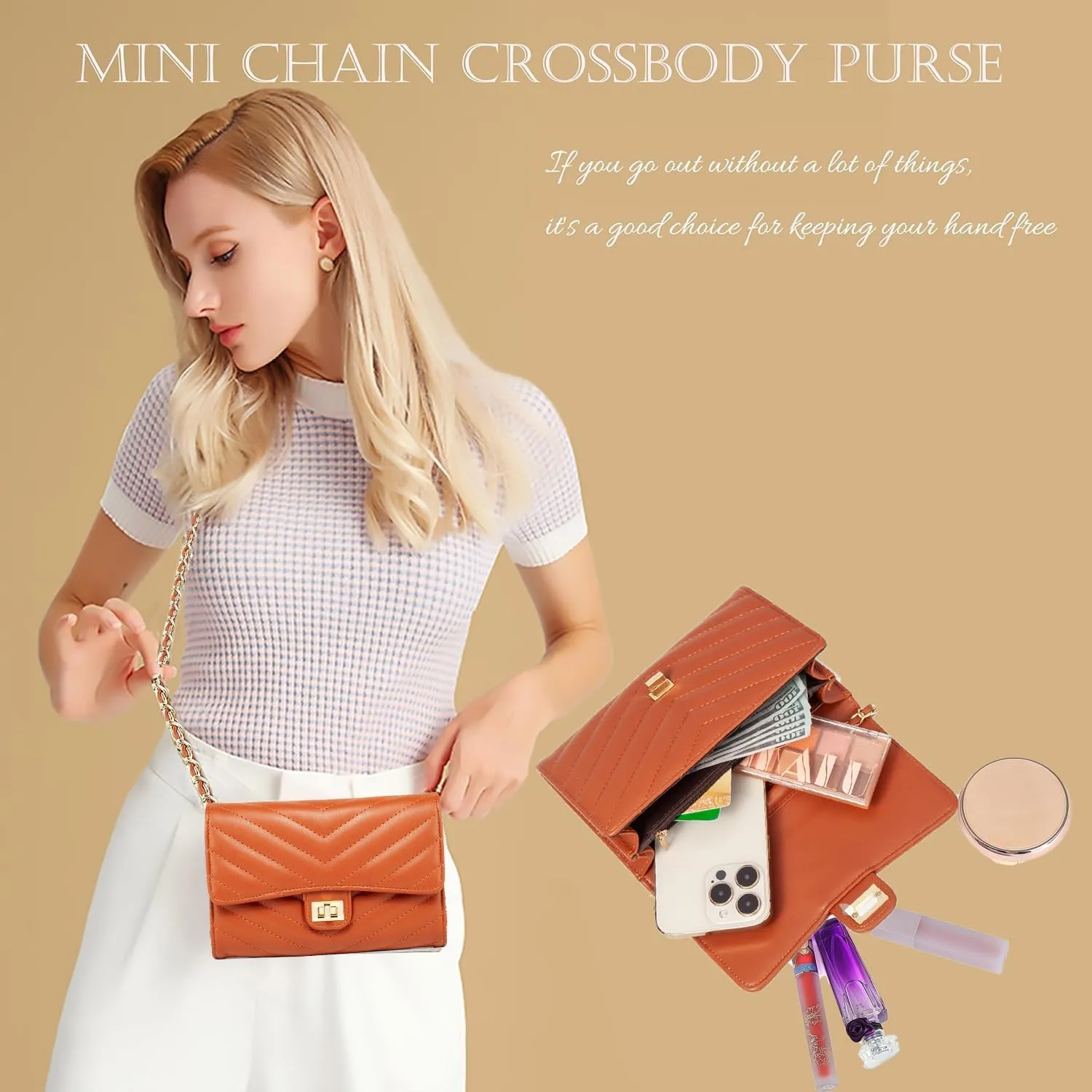 Small Crossbody Bags for Women, Small Purses Crossbody Purses, Cell Phone Purse with Card Slots for Travel Daypack