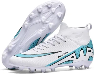 Soccer Cleats Womens Mens Indoor Soccer Shoes Youth Training Boots Lightweight Spikes Football Cleats Non-Slip Baseball & Cleats Soccer Adult AG FG TF Football Boots for Big Boys