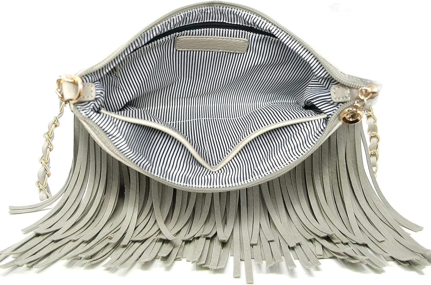 Solene Fringe Crossbody Shoulder Bag with Strap, Tassel Messenger bag, Country Style Western Fringe Purse for Women