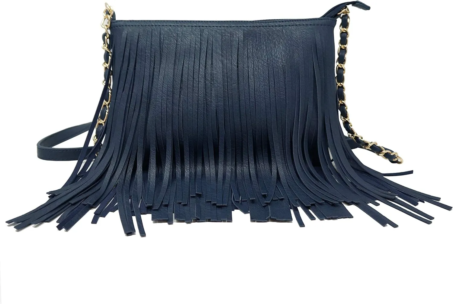 Solene Fringe Crossbody Shoulder Bag with Strap, Tassel Messenger bag, Country Style Western Fringe Purse for Women