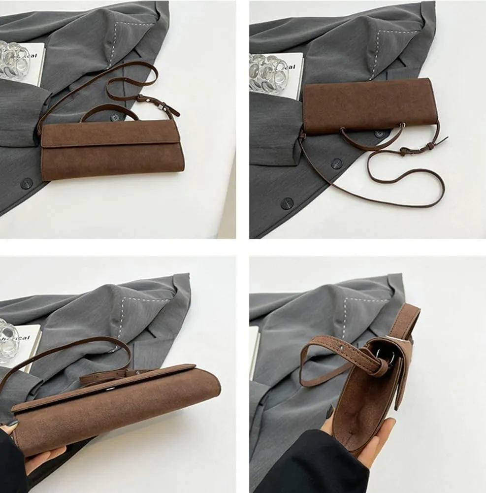 Suede Evening Clutch Purse Women Evening Bag Shoulder Handbag Crossbody Bag Clutch Evening Bags Party Prom Wedding