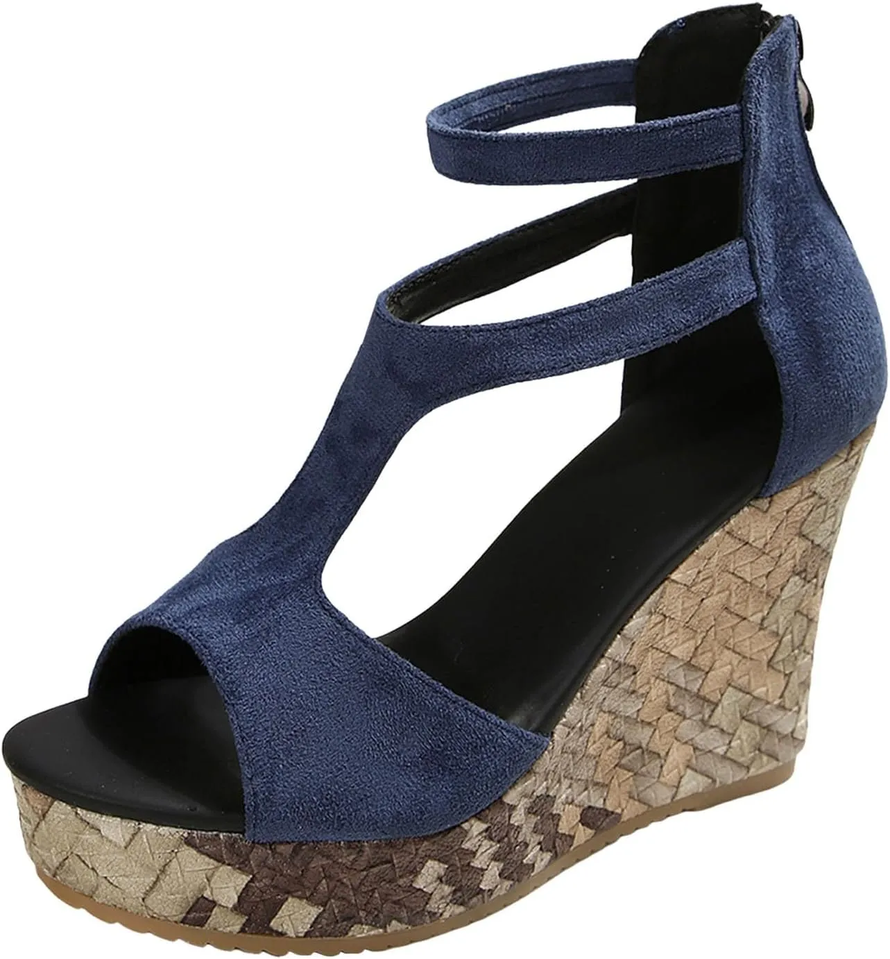 Summer Sandals for Women 2025 Dressy Orthopedic Wedge Sandal Open Toe Espadrilles Comfort Ankle Strap Platform Casual Outdoor Boho Beach Vacation Party Wedding Shoes