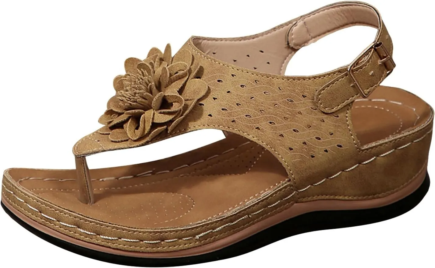 Summer Sandals for Women 2025 Women's Arch Support Flip Flops Comfortable Orthopedic Sandal Dressy Orthotic Thong Slides Ladies Slip on Slippers for Walking Beach Vacation