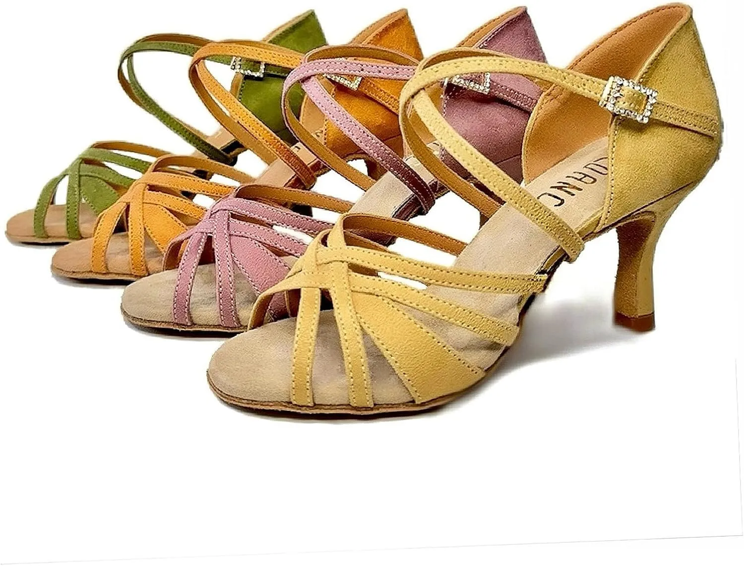 SWDZM Latin Ballroom Dance Shoes Salsa Professional Dancing Shoes for Women High Heels