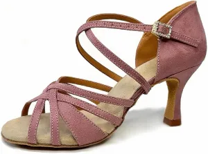 SWDZM Latin Ballroom Dance Shoes Salsa Professional Dancing Shoes for Women High Heels