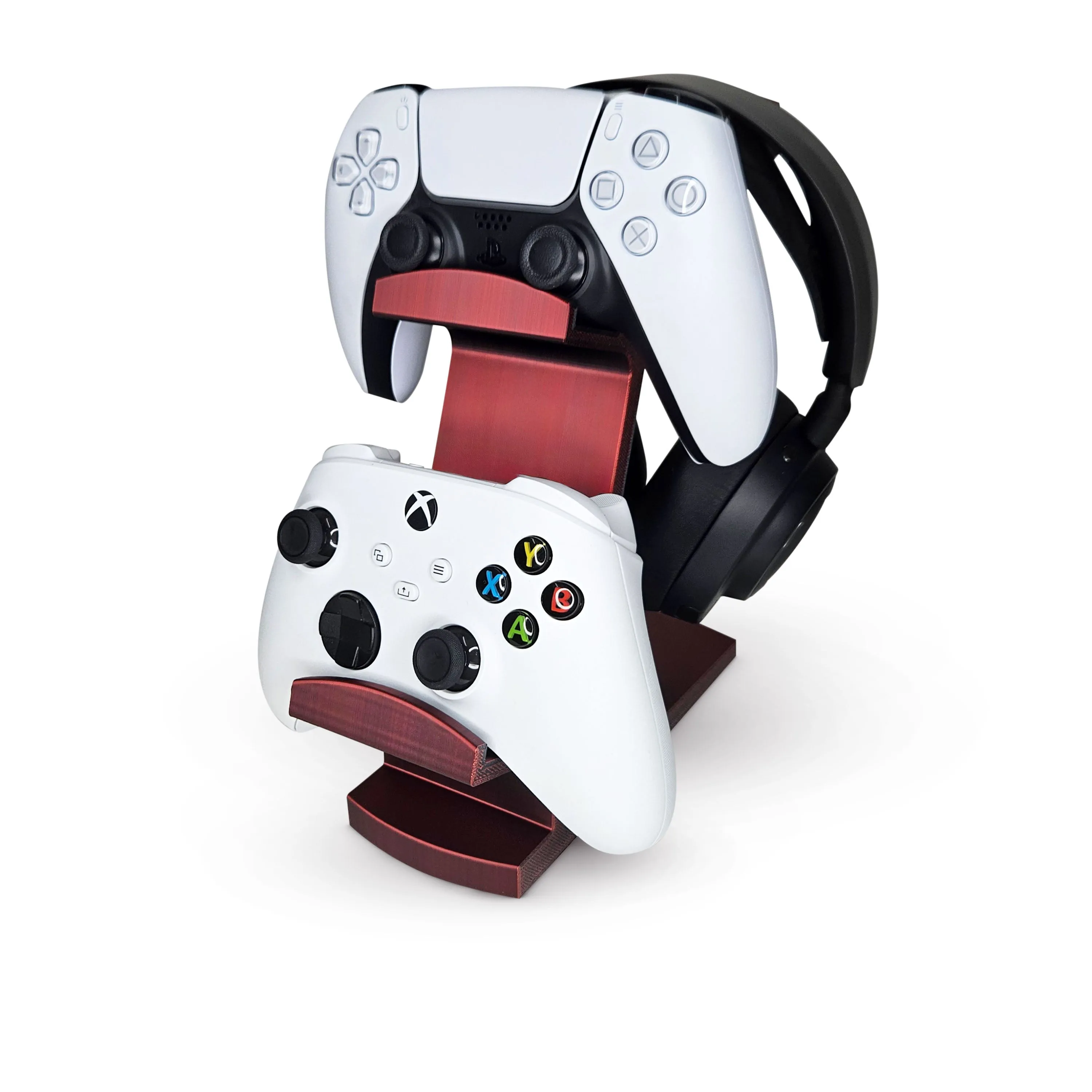 The Gravitas - Headphone Stand & Game Controller Holder for Desks - Universal Design for All Types Of Headsets & Gamepads