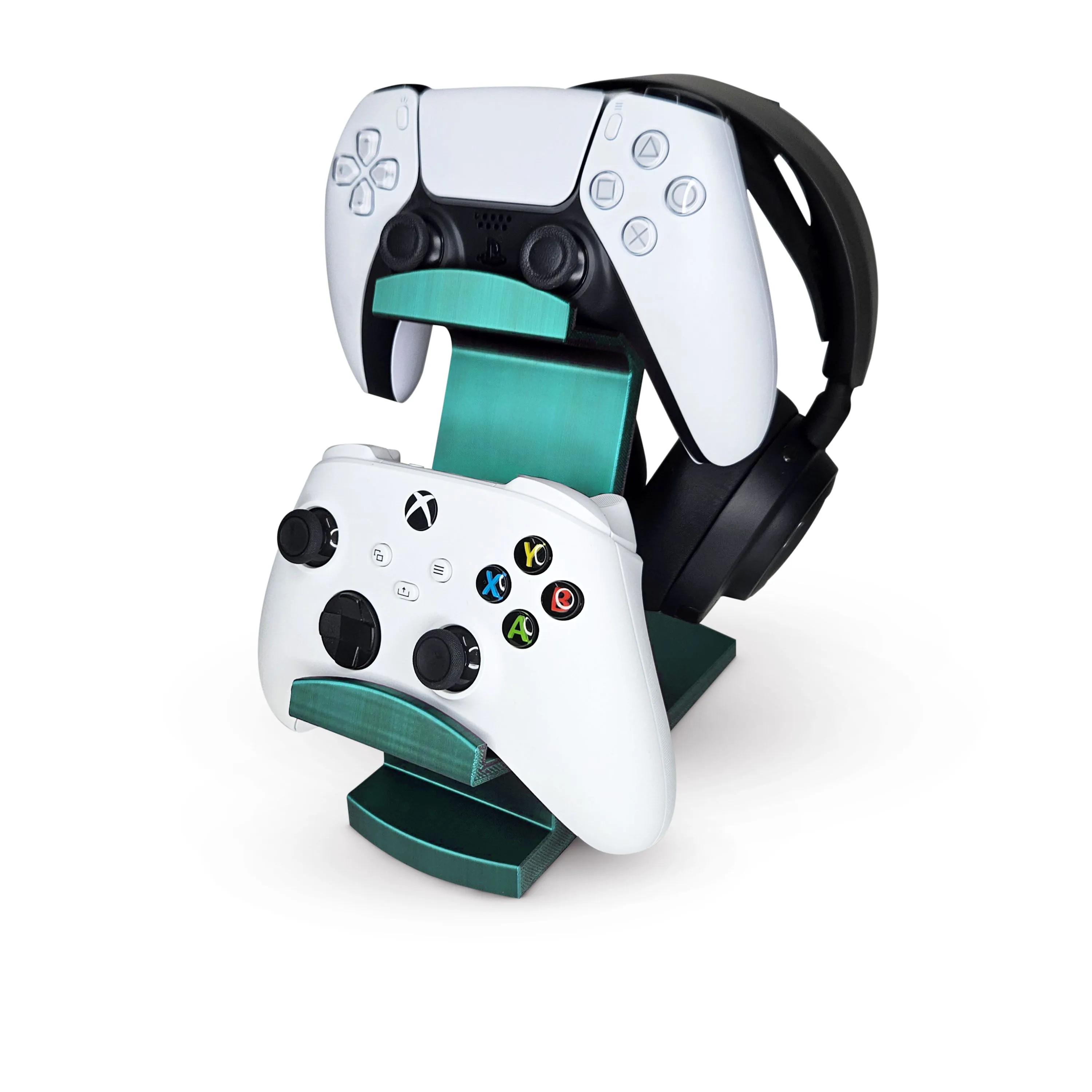 The Gravitas - Headphone Stand & Game Controller Holder for Desks - Universal Design for All Types Of Headsets & Gamepads