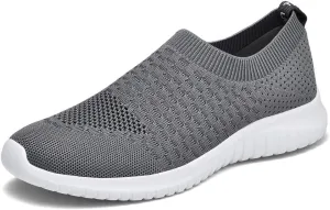 TIOSEBON Women's Athletic Walking Shoes Slip On Casual Mesh-Comfortable Tennis Workout Sneakers